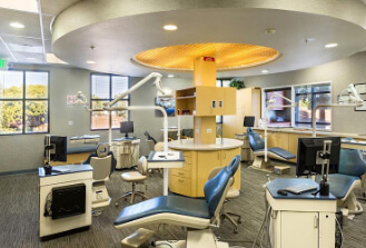 Office with dental chair Destination Smiles